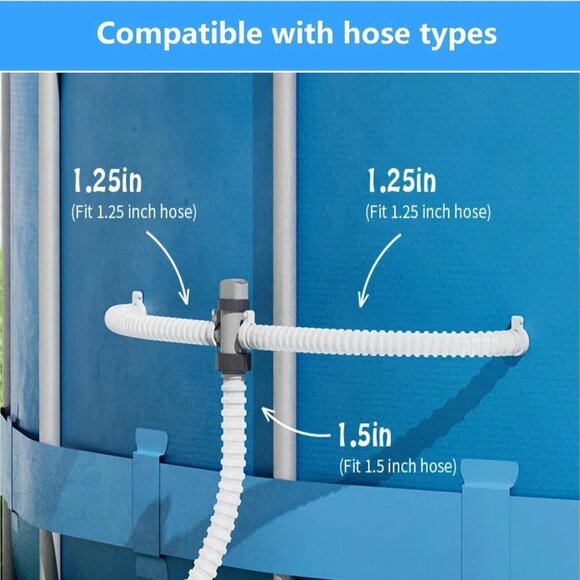 Plunger Valve Assembly Dual Split Hose 2-Pack | Compatible with Intex 11872 Pool - Picture 9 of 9